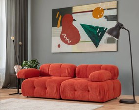 Sofá de 2 Lugares Doblo – Vermelho – 200x100x80 cm