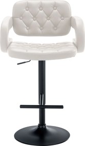 Banco de bar Dublin em couro sintético Branco