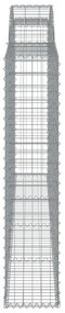 Cestos gabião arqueados 5pcs 300x30x140/160cm ferro galvanizado