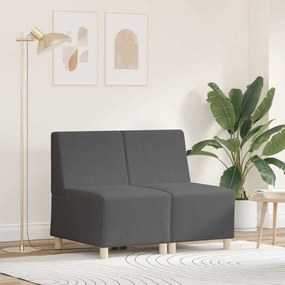 vidaXL Sofá Chiar 2 pcs Cinzento escuro 55 x 74 x 82 cm