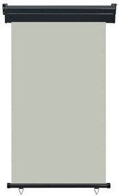 Toldo lateral para varanda 100x250 cm cinzento