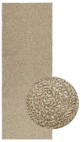 vidaXL Tapete ZIZUR bege 80x200 cm aspeto de juta interior e exterior
