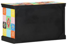 Armário de TV vidaXL Multicolorido 80x35x50 cm em Madeira Sólida de Ma