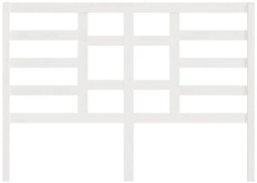 Cabeceira de cama 126x4x104 cm pinho maciço branco