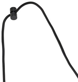 Sistema de calhas monofásico com 3 focos e candeeiros pendentes bronze escuro - Cavalux Jeana Moderno