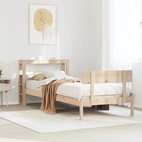Cama sem colchão 90x200 cm madeira de pinho maciça