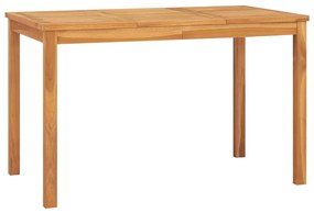 Mesa de jantar para jardim 120x70x77 cm madeira de teca maciça