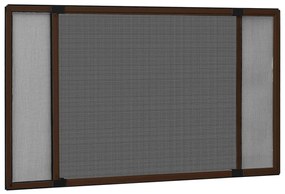 vidaXL Tela anti-insetos extensível p/ janelas (75-143)x50 cm castanho