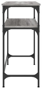 Mesa consola 75x35,5x75 cm derivados de madeira cinzento sonoma