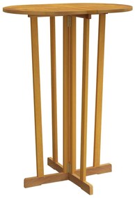 3 pcs conjunto de bar dobrável madeira de teca maciça