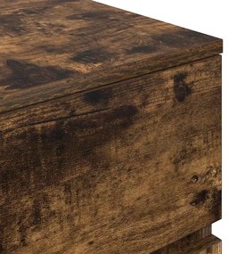 Mesa de cabeceira 39x35x65 cm derivados madeira carvalho fumado