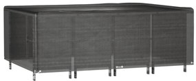 Capas móveis de jardim 2 pcs 12 ilhós 240x180x80 cm retangular