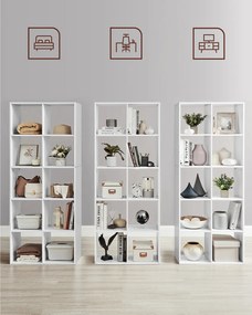 Estante sala com 10 cubos 30 x 65,5 x 161,5 cm Branca