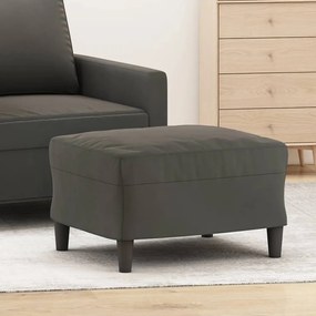 vidaXL Apoio de pés 60x50x41 cm veludo cinzento-escuro