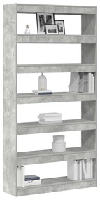 Estante vidaXL Cinza Madeira engenheirada 100 x 30 x 198 cm Estante