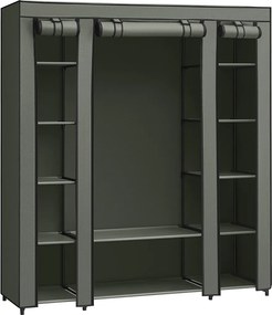 Guarda Roupa em Tecido dobrável com varão para roupa 45 x 150 x 175 cm verde sálvia