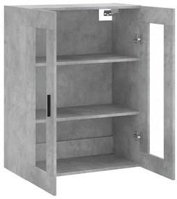 Armário de parede 69,5x34x90 cm cinzento cimento