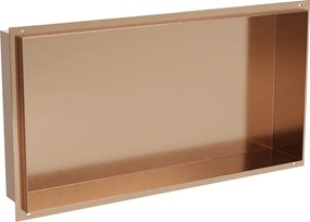 Mexen X-Wall-NR prateleira embutida sem flange 60 x 30 cm, cobre escovado - 19C1603010