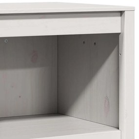 Armário de Cozinha Externo Branco 55x55x92 cm Madeira de Pinho Sólido