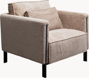 Poltrona estofada em chenille Victor