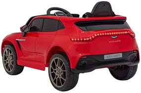 Carro elétrico para Crianças 12V 4x4 Aston Martin DBX Rodas de EVA, Assento de couro Vermelho