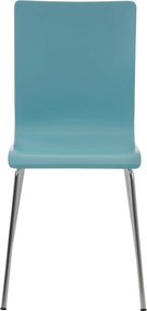 Conjunto de 4 cadeiras de cozinha e sala de jantar Pepe 43 x 87 x 47 cm Azul