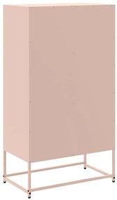 Aparador alto 68,5x38,5x123,5 cm aço rosa