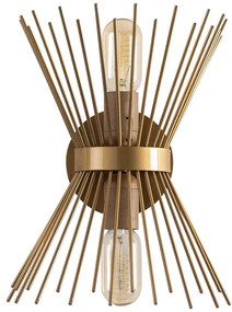 Candeeiro de Parede Kirpi – Dourado – 23 x 16 cm