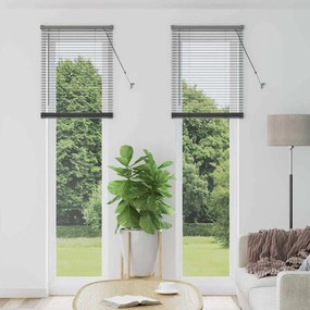Persiana de Janela Cinzento-escuro 80 x 130 cm Alumínio