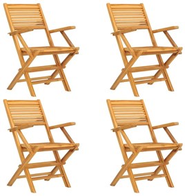 5 pcs conjunto de jantar p/ jardim madeira de teca maciça