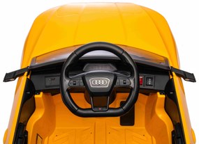 Carro elétrico para Crianças 12V Audi SQ8 Rodas de espuma EVA, Assento Couro ecológico Amarelo