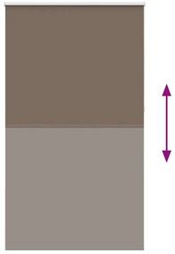 Persiana de enrolar 130x210 cm largura tecido 126,6cm poliéster