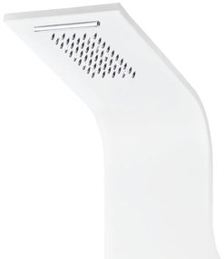 Coluna de duche em alumínio 20x44x130 cm branco