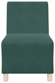 Poltrona 55 cm veludo verde-escuro