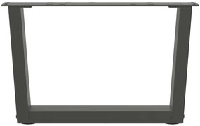 Pés para mesa de centro em V, 2 peças, antracite, 60x(30-31,3) cm, aço