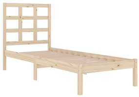 Estrutura de cama solteiro 90x190 cm madeira maciça