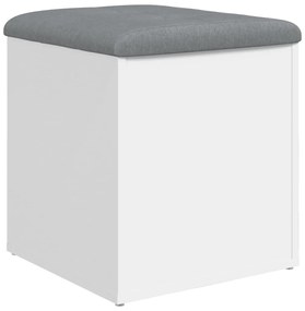 Banco de arrumação 42x42x45 cm derivados de madeira branco
