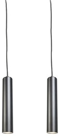 Conjunto de 2 Pendentes de Design Preto - Tuba Small Design,Industrial,Moderno
