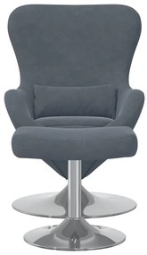 Poltronas, Recliners &amp; Cadeiras-Camas 2 pcs Cinzento escuro