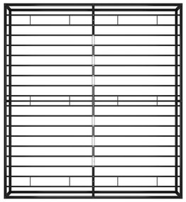 Estrutura de cama 180x200 cm metal preto