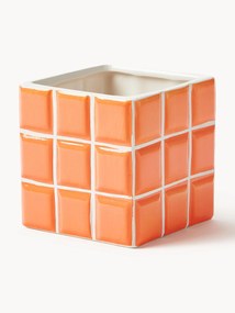 Vaso pequeno em dolomite com aspeto de azulejo Tile
