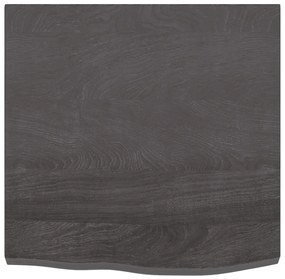 Prateleira de parede 60x60x4 cm carvalho tratado cinza-escuro