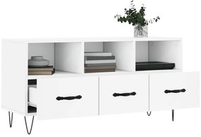 Móvel de TV 102x36x50 cm derivados de madeira branco