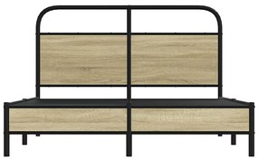 Estrutura cama s/ colchão derivados de madeira carvalho sonoma