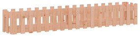 Canteiro elevado c/ design de cerca 200x30x30cm madeira douglas