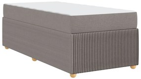 Estrutura da Cama Cinzento-acastanhado 90 x 190 cm tecido