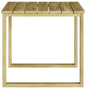 Mesa de Cama Sol 50.5x50.5x46 cm Madeira de Pinho Impregnada