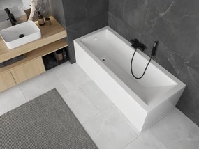 Mexen Cubik banheira retangular 180 x 80 cm com revestimento, branca - 55031808000X