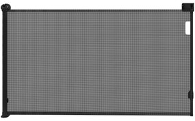 PawHut Barreira para Cães Retrátil 0-144 cm  para Cães Pequenos Barreira de Segurança para Animais de Estimação com Fecho Preto | Aosom Portugal