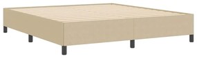 Base de Cama vidaXL Verde Claro Cinza 180x200 cm Tecido Canelado